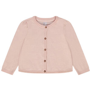 Gilet en tricot uni pour bébé fille 