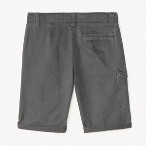 Bermuda en toile texturée avec poche façon cargo pour garçon 