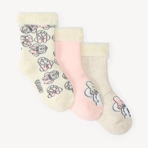 Lot de 3 chaussettes doublées naissance motif Minnie Disney 
