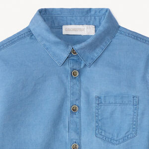 Chemise manches longues unie garçon 