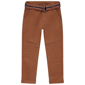Pantalon en twill avec ceinture pour garçon 