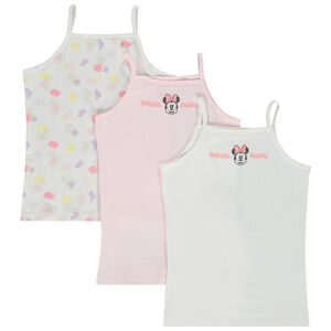 Lot de 3 maillots de corps à bretelles Minnie Disney pour fille 