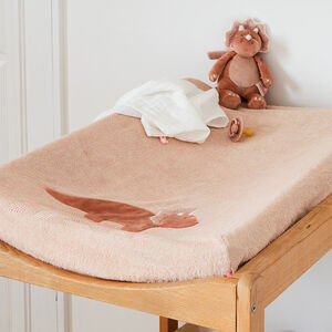Matelas à langer 45 x 67 cm + housse éponge Popsie rose 