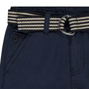 Pantalon chino avec ceinture tissée pour garçon 