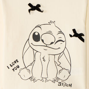 T-shirt fille manches longues print Stitch Disney 