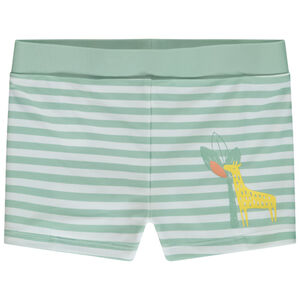 Boxer de bain à rayures avec print girafe pour bébé garçon 