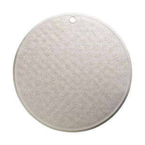 Tapis de bain en caoutchouc motif feuillage texturé gray 