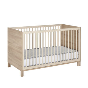 Lit bébé transformable 70 x 140 Calypso chêne du bocage 