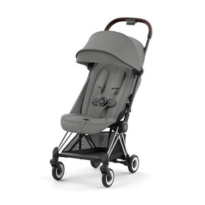 Poussette ultra-compacte Coya chrome/mirage grey 
