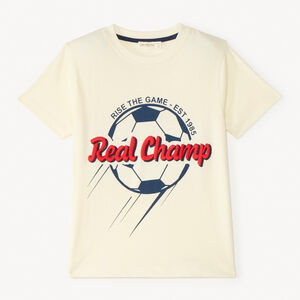 T-shirt manches courtes avec broderie pour garçon 