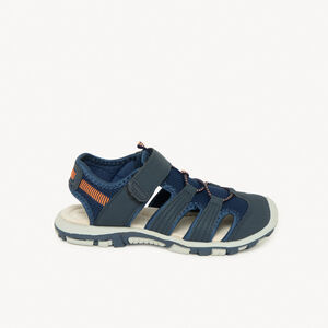 Sandales velcro avec élastiques bicolores garçon 