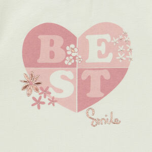 Ensemble jogging molleton effet color block pour bébé fille 