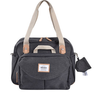 Sac à langer + accessoires Genève II gris chiné foncé 