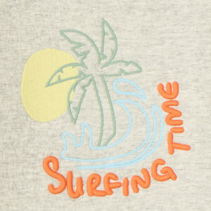 Sweat en molleton broderie surf pour bébé garçon 