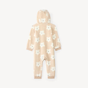 Surpyjama bébé en sherpa à fleurs avec capuche Minnie 