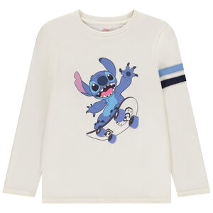 T-shirt manches longues print Stitch Disney pour garçon  