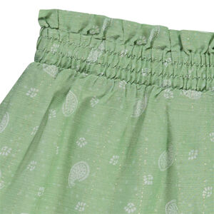 Short ample brillant imprimé cachemire fille 