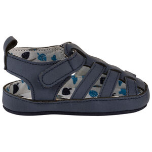 Sandales fermées à scratch et doublure imprimée pour bébé garçon 