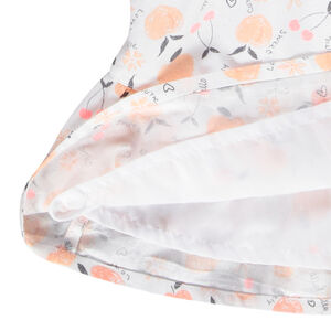 Robe volantée à bretelles imprimé pêches pour bébé fille 