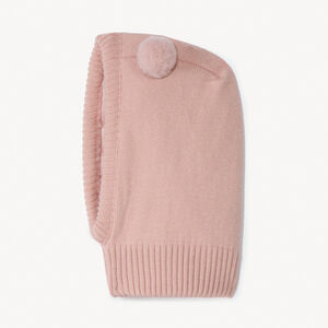 Cagoule à pompons doublée sherpa pour bébé fille 