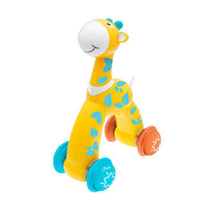 Girafe pousse et relâche  