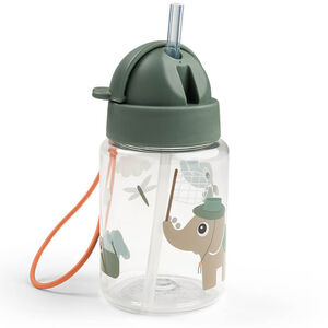 Gourde avec paille 280ml Tiny Trails Vert 