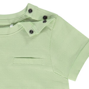 T-shirt manches courtes en jersey pop corn pour bébé garçon 