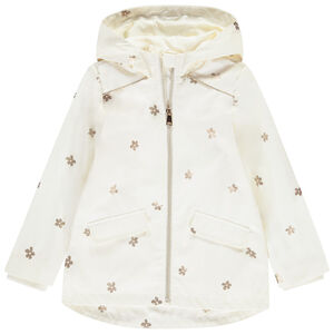 Parka gomme imprimé fleurs dorées pour fille 