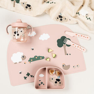 Tasse d'apprentissage Tiny farm Rose 