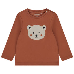 T-shirt manches longues patch animal pour bébé garçon 