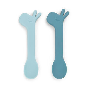 Lot de 2 cuillères en silicone Lalee bleu 