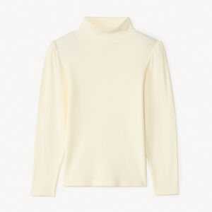 Sous-pull côtelé à col cheminée pour fille 