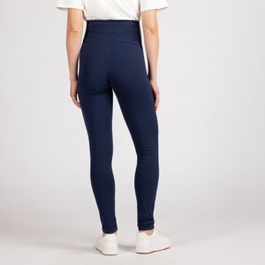 Legging slim à bandeau haut uni pour femme 