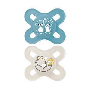 Lot de 2 sucettes silicone Original 0-2M (modèle aléatoire) 