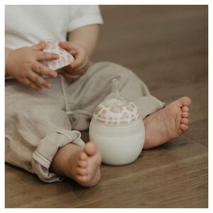 Biberon 330ml anti-colique en silicone Graouu Pink 