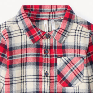 Chemise manches longues à carreaux pour bébé garçon 