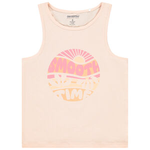 Débardeur en jersey slub printé pour fille 