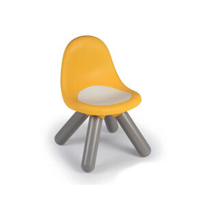 Chaise en plastique jaune pour enfant 