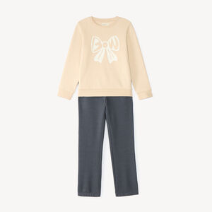 Ensemble de jogging fille sweat print fantaisie 