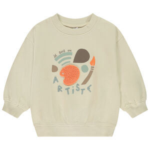 Sweat molleton oversize motif peinture pour bébé garçon 
