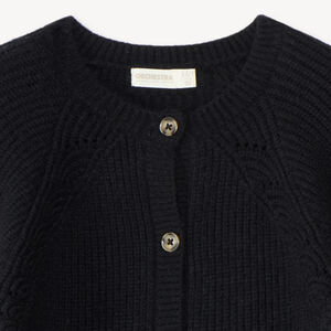 Gilet fille tricot fantaisie 