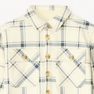 Surchemise à carreaux avec poches pour garçon  