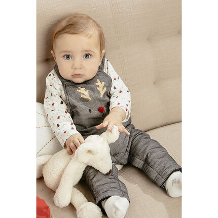 Salopette Longue Doublee Motif Elan Esprit Noel Orchestra Fr