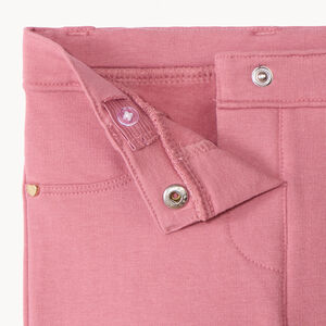 Jegging en molleton uni pour bébé fille 