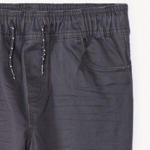 Pantalon jogger en twill uni pour garçon  