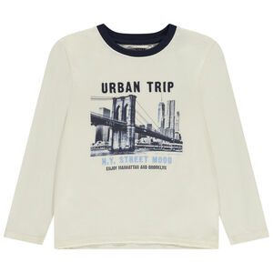 T-shirt manches longues avec broderie 3D pour garçon  