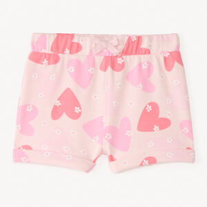 Short en molleton imprimé fantaisie pour bébé fille 