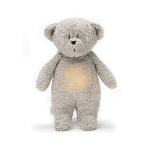 Veilleuse Ourson Son & Lumière gris minéral 
