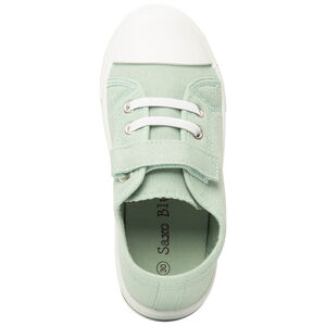 Baskets basses en toile avec lacets élastiques et velcro pour garçon 