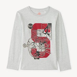 T-shirt manches longues garçon print Spider-Man Marvel 
